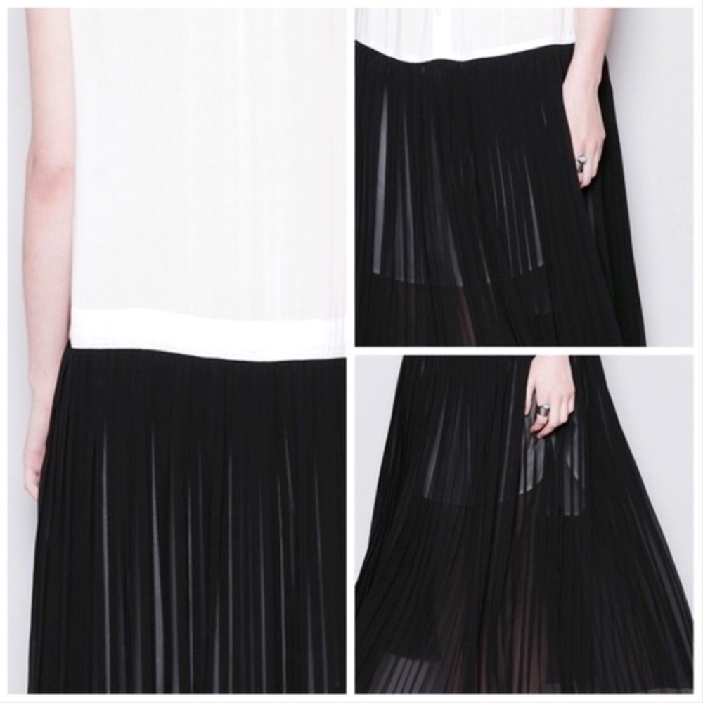 YOHJI YAMAMOTO Y'S White-Black SHIRT DRESS PLEATS - Picture 3 of 10